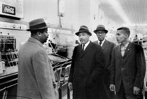 Martin Luther King, Jr. at Woolworths in 1960.